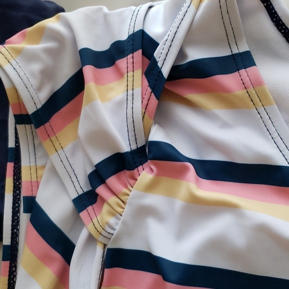 SHEKINI Push Up Bathing Suits Cross Wrap Bikini Set in Deep Blue Size M - Picture 6 of 10